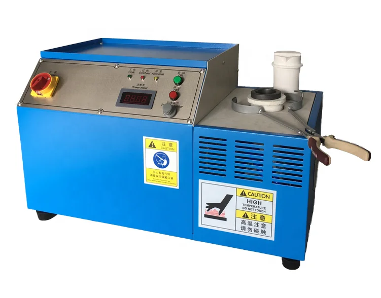 1KG Capacity 2100 Degrees 380V Gold Melting Furnace Induction Smelting Machine Refining Melter for Platinum Silver Copper