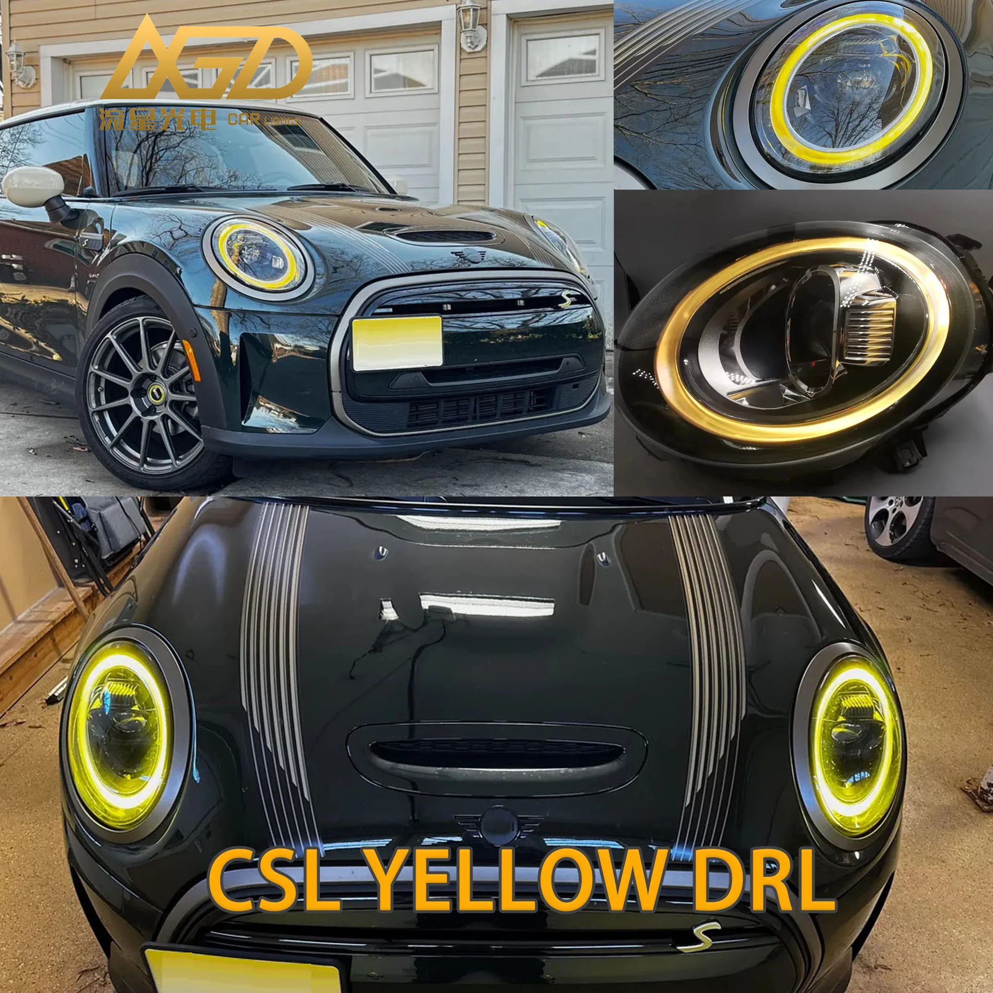 

Модули светодиодных дневных ходовых огней LXGD CSL желтого цвета для Mini 2019-2021 F55 F56 Cooper JCW GP Cabrio F57 Clubman F54, подходят для американской версии.