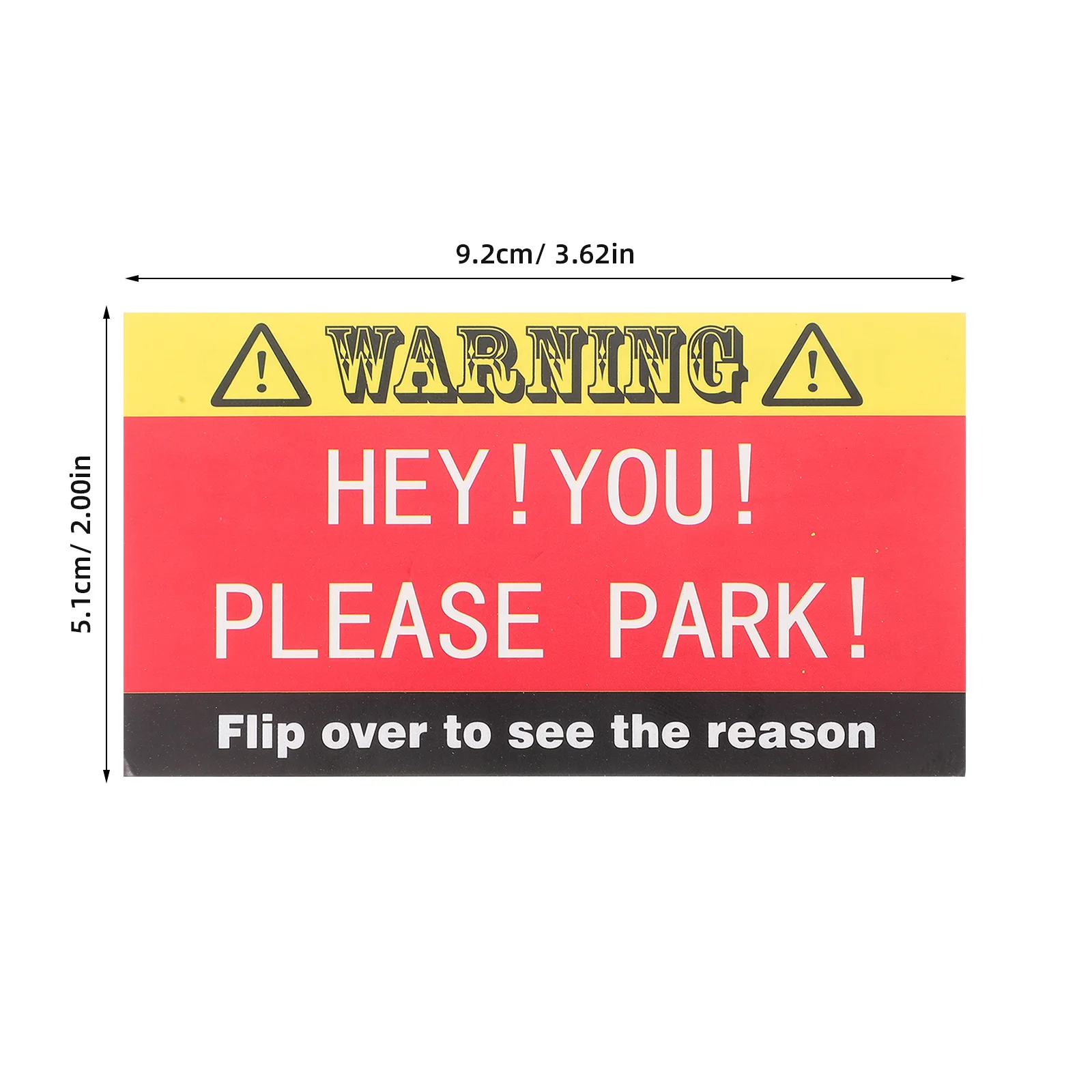 100Pcs Funny Bad Parking Cards Novelty Parking Violation Sign Creative Design Convenient Card Format Anytime Anywhere