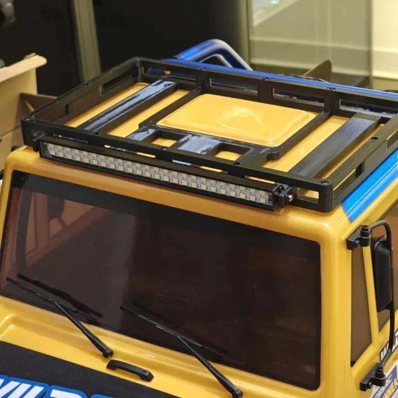 PETG Or TPU Durable Upgrade Part Roof Rack With LED Light for CROSSRC EMO X6 XL3 NT 1/8 RC Crawler Self-drilling required