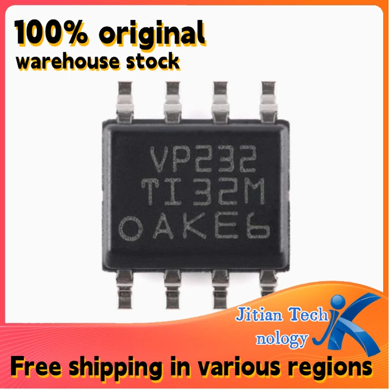 10PCS SN65HVD232DR logo VP232 SOIC-8 3.3V CAN transceiver chip 100% new Channel direct sales