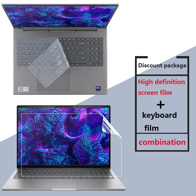 For HP ZBook 8 G1i 16 Dust-proof Keyboard Film Laptop Screen Film Keyboard Cover HD Screen Protector Blue Light Privacy Film