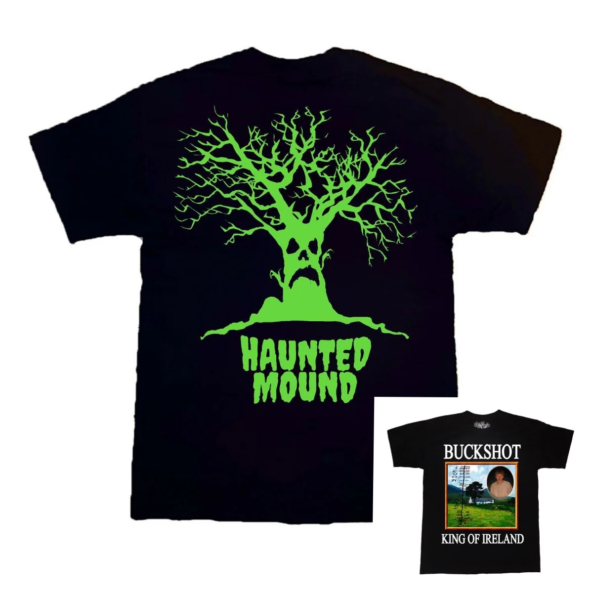 Haunted Mound Streetwear Retro Hip Hop Shirt Y2k T Shirt Summer Cotton Men's T-Shirt Children's Clothing Tee Y2k Woman ﻿