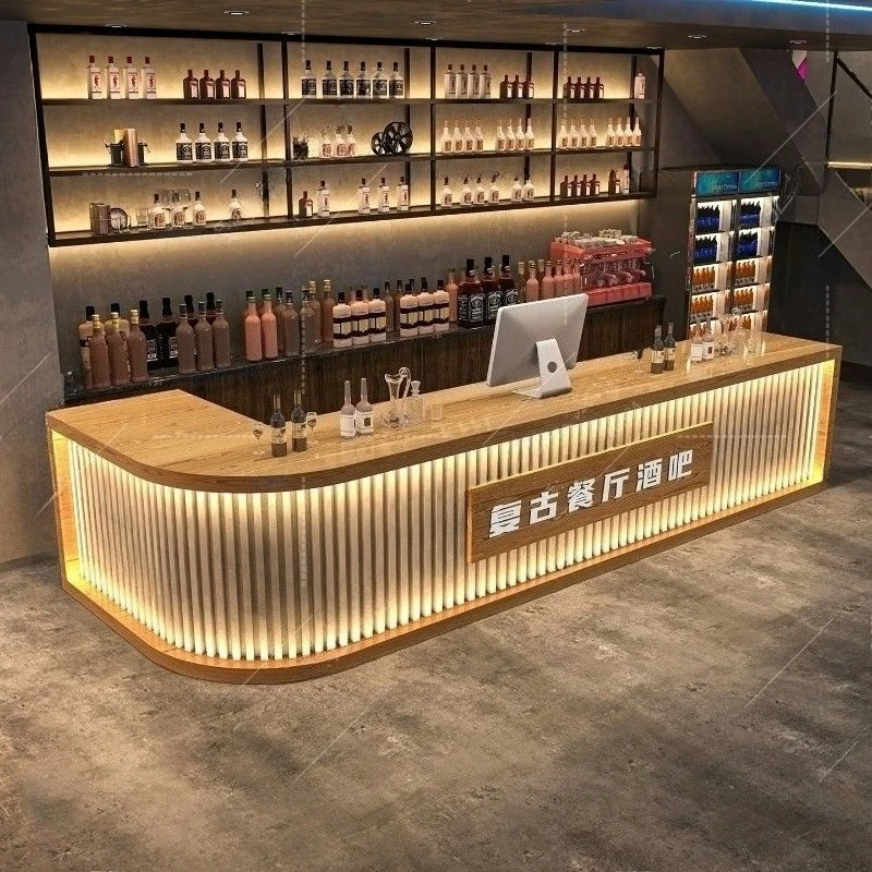 

Restaurant Front Desk Reception Counter Barber Classic L Shaped Reception Desk Beauty Salon Mostrador Recepcion Office Furniture