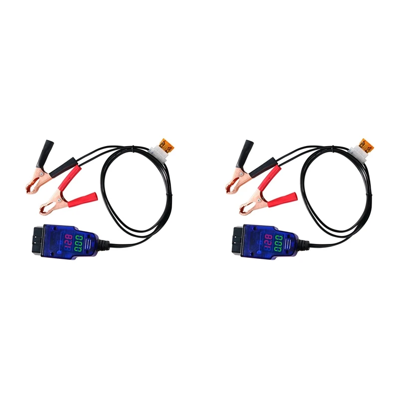 

2X Emergency Power Supply Battery Clip ECU Memory Saver For OBD2 12V Power-Off Memory Saver ABS Replacement Helper