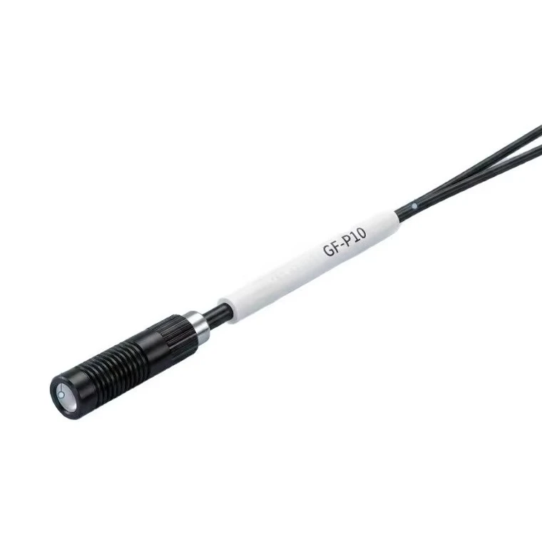 Small Spot Industrial Fiber Optic Sensor GF-P10 Diffuse Reflection Photoelectric Switch High Precision Compact Size