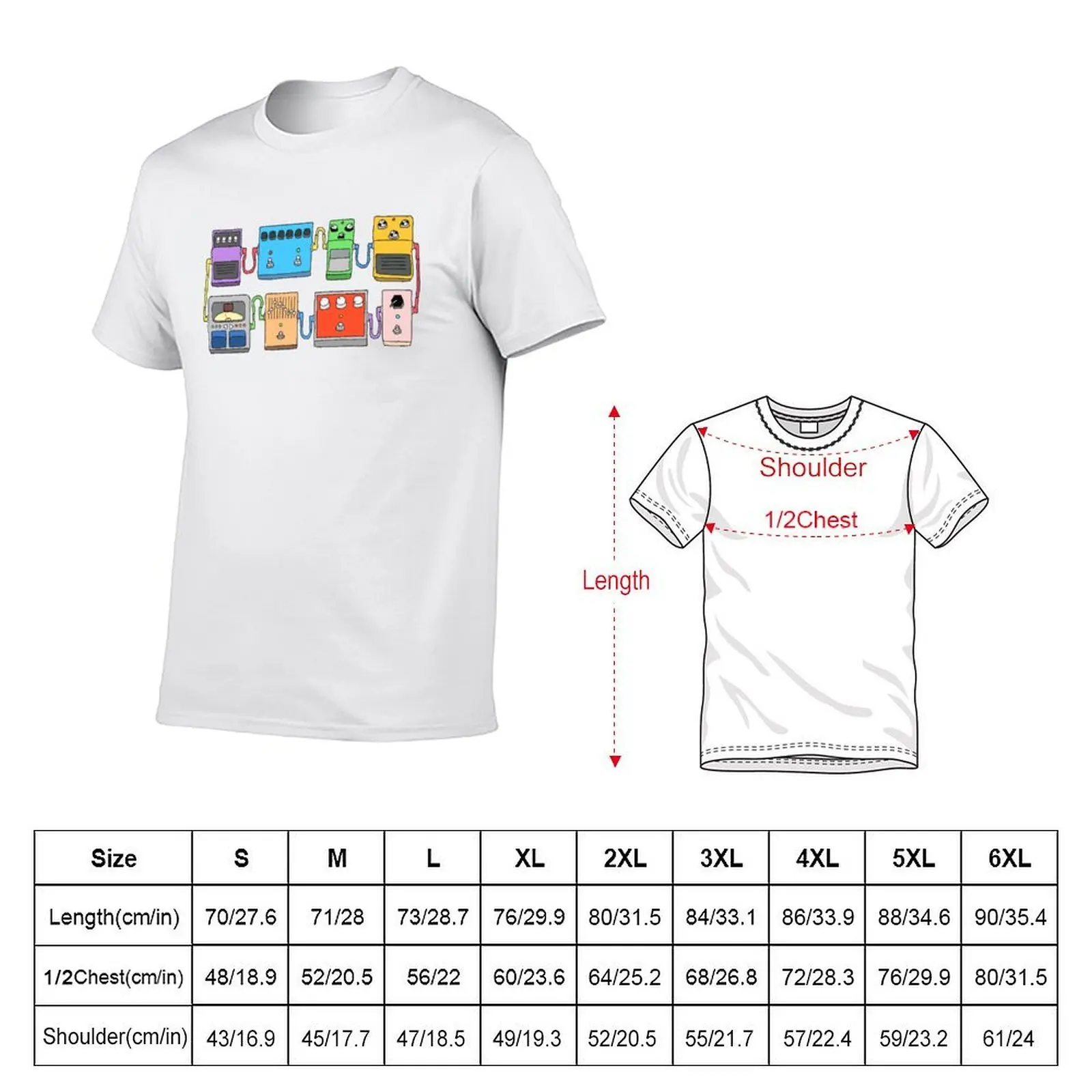GUITAR PEDALS Recording Studio Engineer Guitarist Gear Foot Effect Pedals Music Illustration Mug Sticker T-Shirt