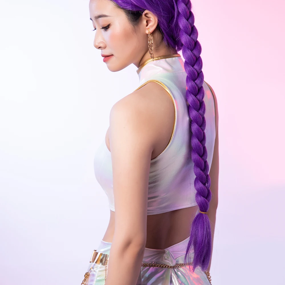 Trajes de cosplay trajes de desempenho branco para k-pop menina grupo adulto topo + shorts + cinto festival desempenho roupas outfit