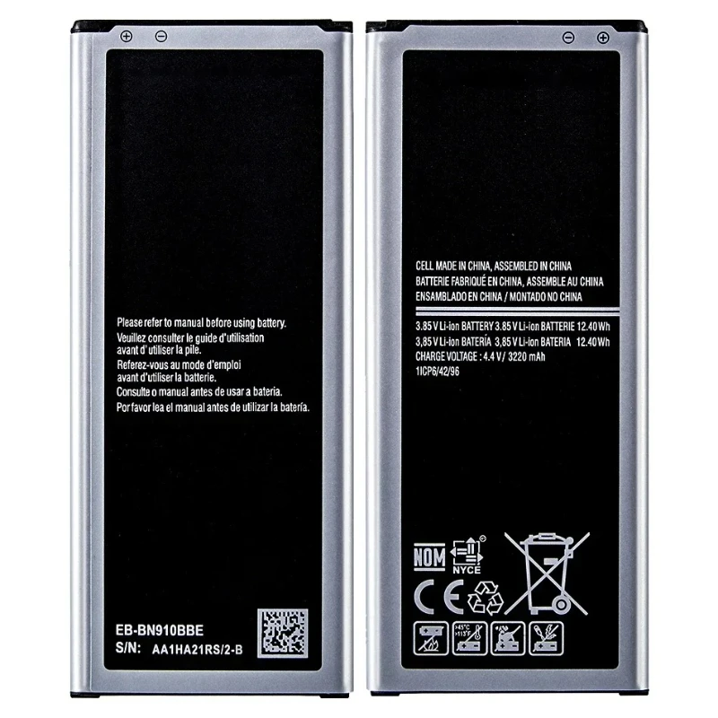 For Samsung Galaxy Note 4 Note4 SM N910 N910F N910A N910V N910P N910T N910H EB-BN910BBE Battery 3220mAh
