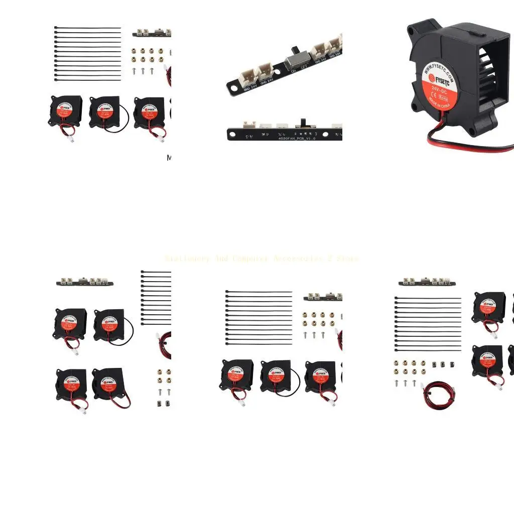 

24V 4020 Fans DC24V Blower Fan Set 10000R for Ender3 CR20 FDM Printer Coolers