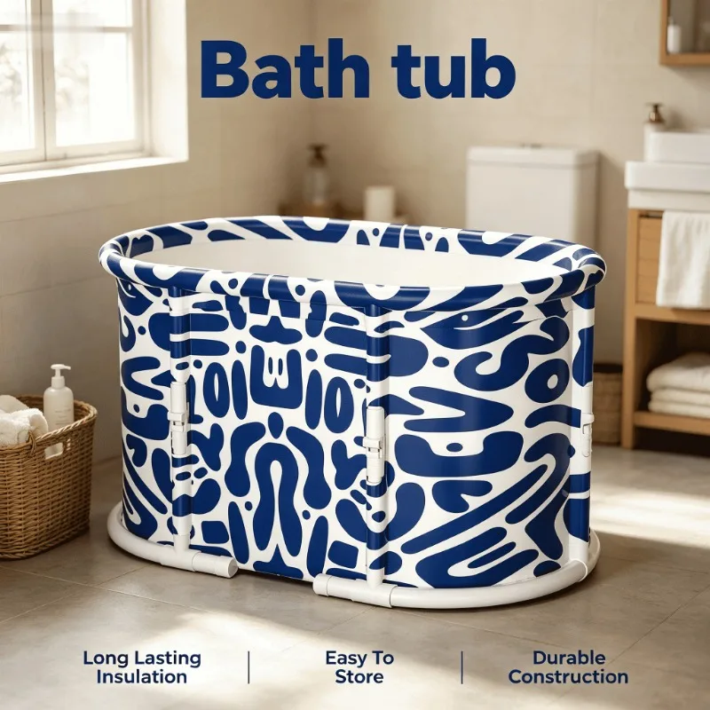 

Deep Easy Drain Hot Tub Spa Home Spa Portable Foldable Adult Round Collapsible Soaking Tub Foldable Bath Tub Hot Tub Bath