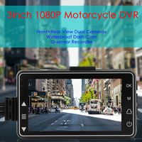 SE300 Motorcycle DVR Front+Rear View Motorcycle Dash Cam Digital Video Recorder