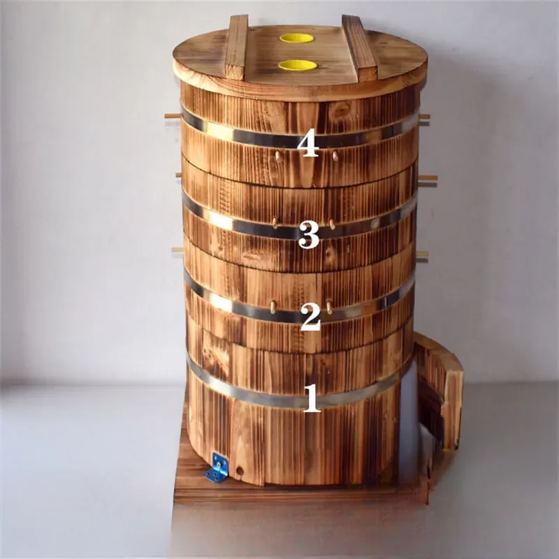 Wooden Bee Hive House Thickened Chinese Fir Barrel Beehive Beekeeping Tool Drum  Box Beekeeping Equipment  Supplies