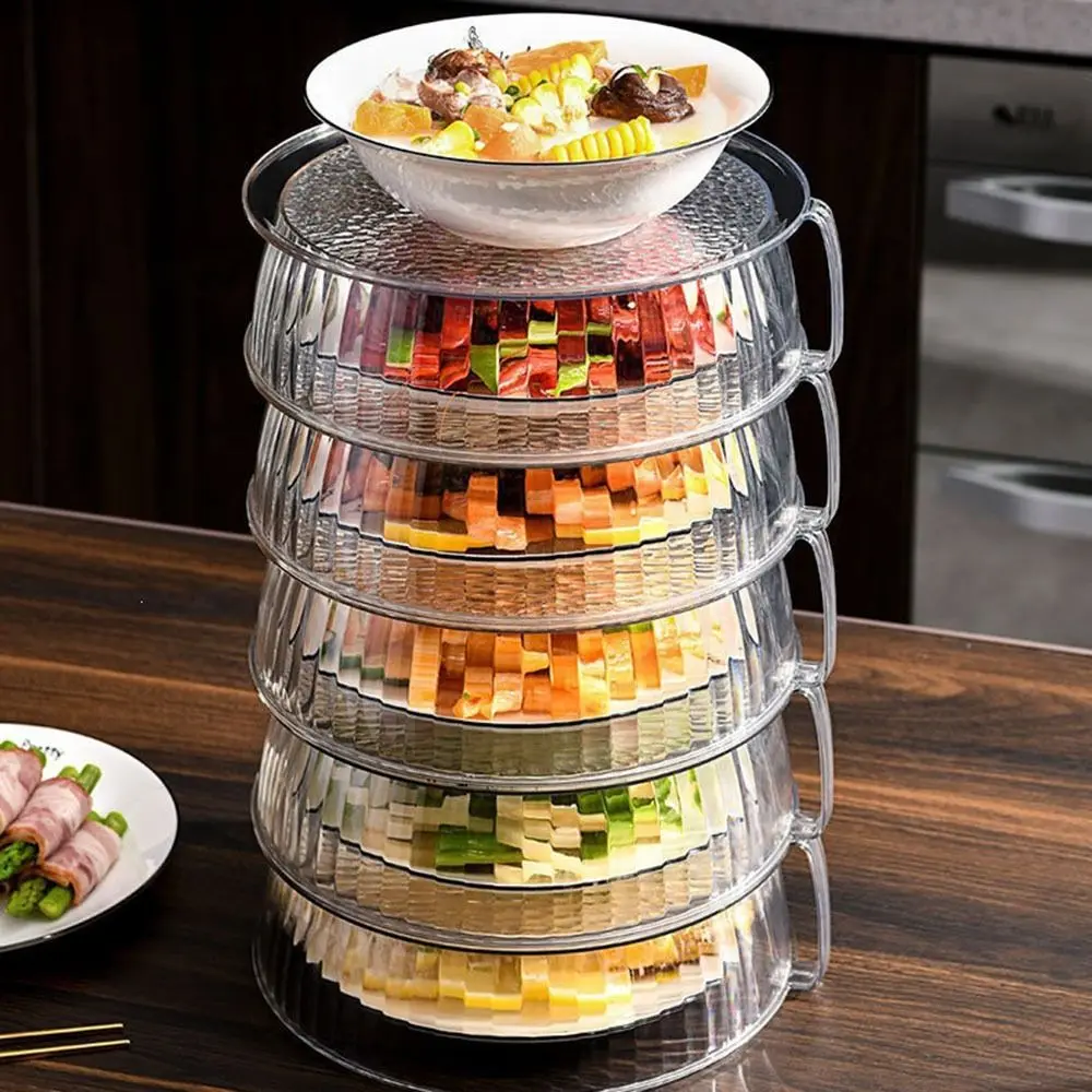 Insulation Microwave Splatter Cover Multifunctional Stackable Plastic Food Cover Heat-Resistant Dustproof Dish Cover Kitchen