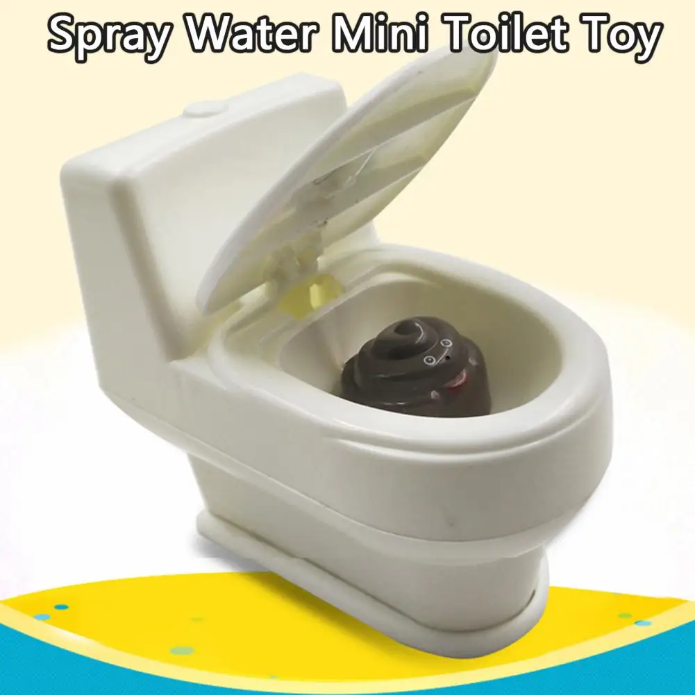 Detailed Mini Toilet Toy Fun Kids Toilet Toy Interactive Spray Water Squirt Toilet Toy  Relieve Boredom