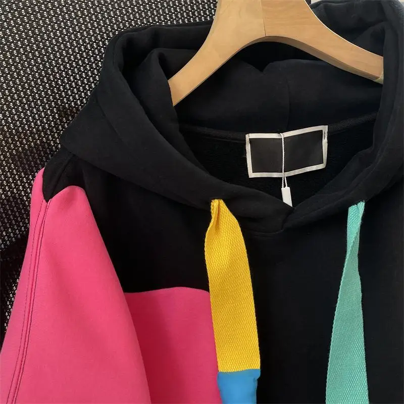plus Size Rainbow Hoodie Warmth 2300 Pounds Extra Large Dopaamine Winter Jacket Women's Fashion Comfortable Long Sleeve Sweat...