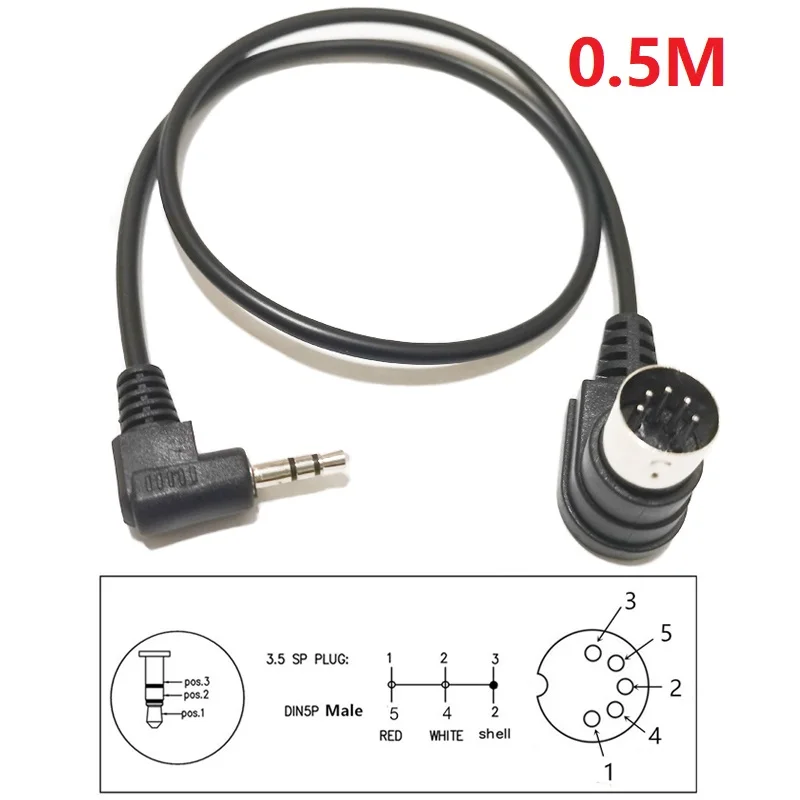 

NCHTEK 0,5 м двойной угловой MIDI DIN 5PIN штекер на 3,5 мм стерео штекер аудиокабель-адаптер для музыкального инструмента аудиооборудование/1 шт.
