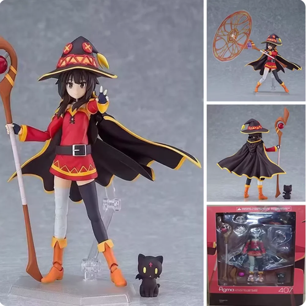 

Фигурка аниме Sekai Figma 407: Коносуба — Мегумин, «Благослови этот прекрасный мир», модель 2, ручная работа, игрушка-кукла, подарок на день рождения