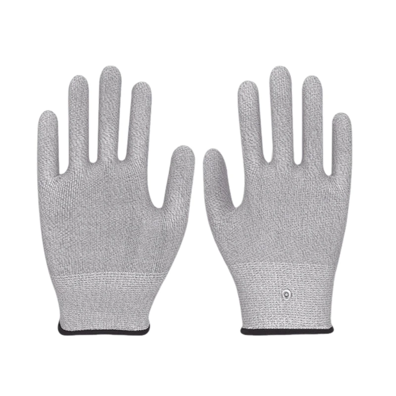 Multipurpose Silver Fabric Gloves Optimized for Gaming Coding and Hand Therapy