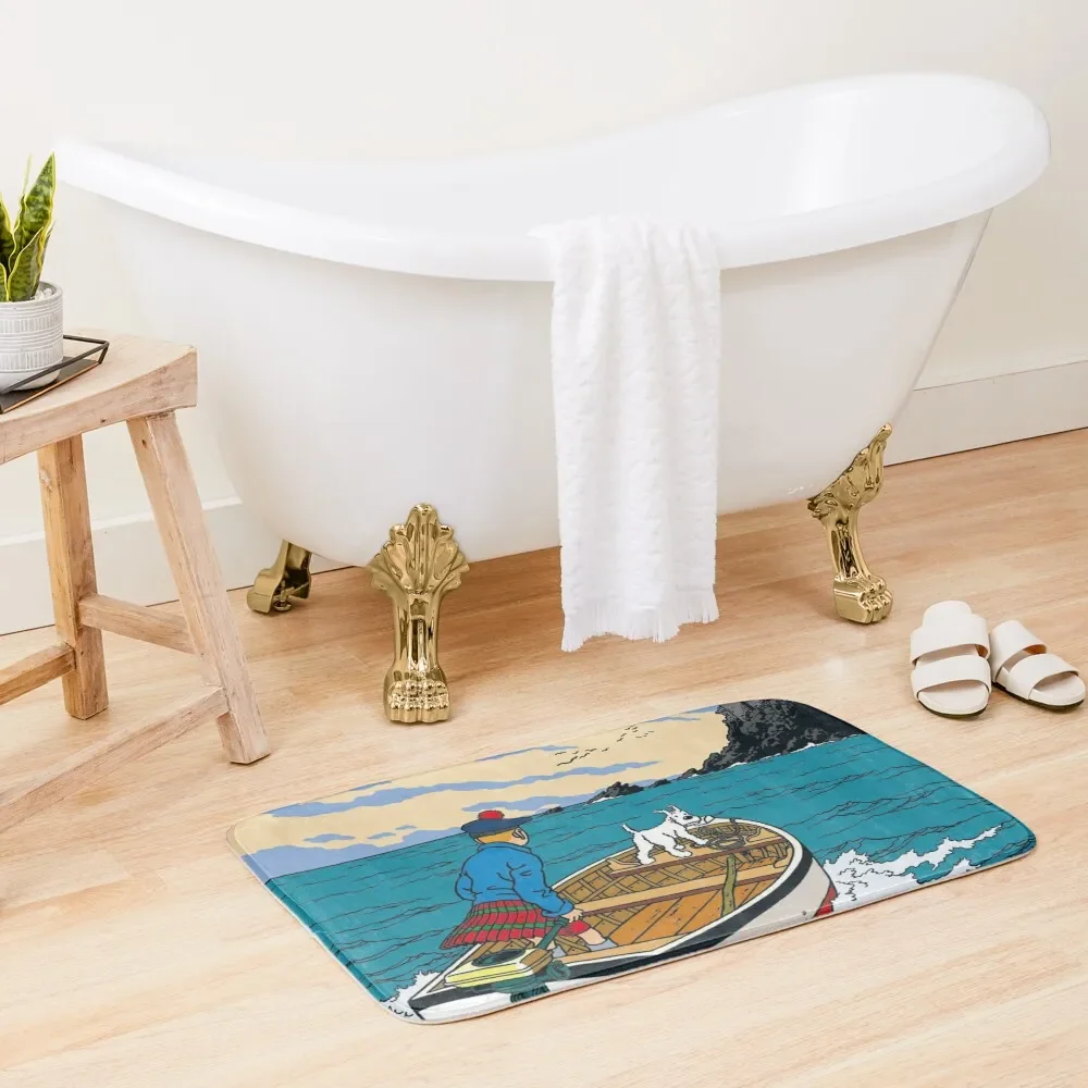 

L'ILE NOIRE Bath Mat Entrance Doormat Kitchen Carpet Foot Bathroom Non-Slip Bathroom Mat