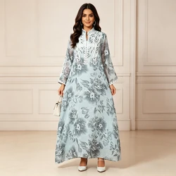 Eid Muslim Dress for Women Abaya Morocco Embroidery Party Dresses Ramadan Abayas Kaftan Dubai Arab Long Robe 2026 Vestidos Largo