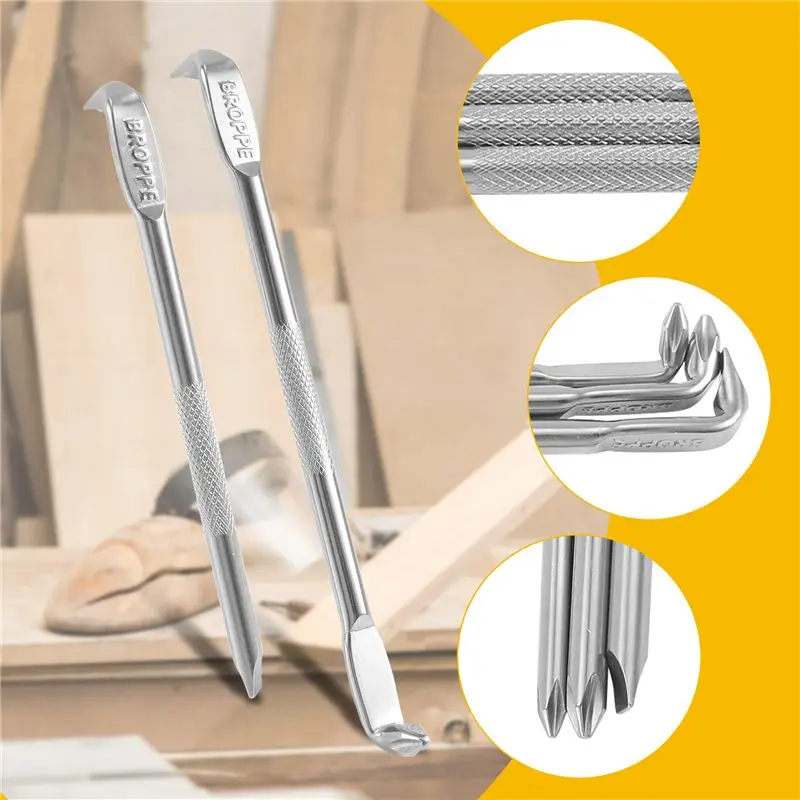 BROPPE 5Pcs Z-Type Screwdriver L-Shaped 90-Degree Right-Angle Elbow Bend Phillips/Slotted With Magnetic Short Screwdriver-N37R