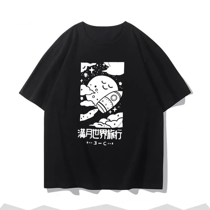 مشروع Sekai Kamishiro روي تي شيرت مطبوع الرجال النساء للجنسين الصيف قصيرة الأكمام الشارع الشهير بلايز لعبة تي شيرت