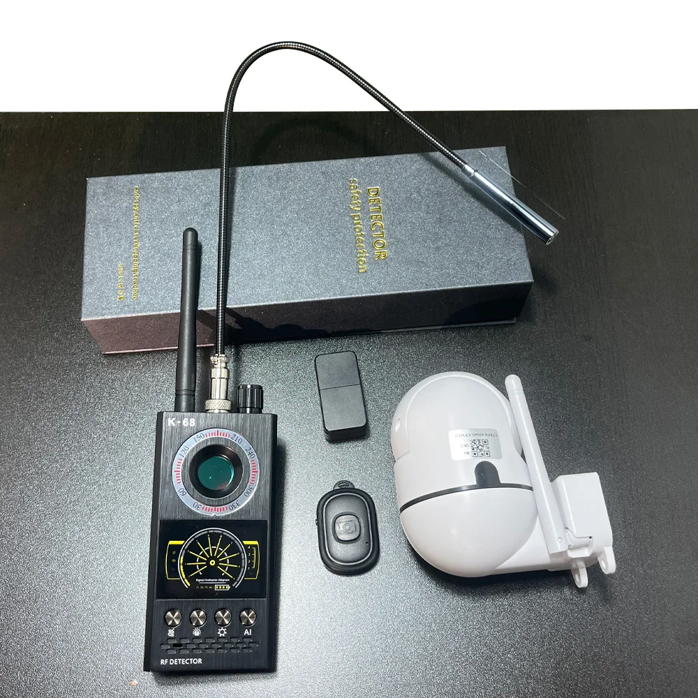 

K68 Portable RF Signal Detector-8GHz Wide Frequency Scanner for Wireless Spy Devices, Camera Lens Finder Compact and Easy to Use