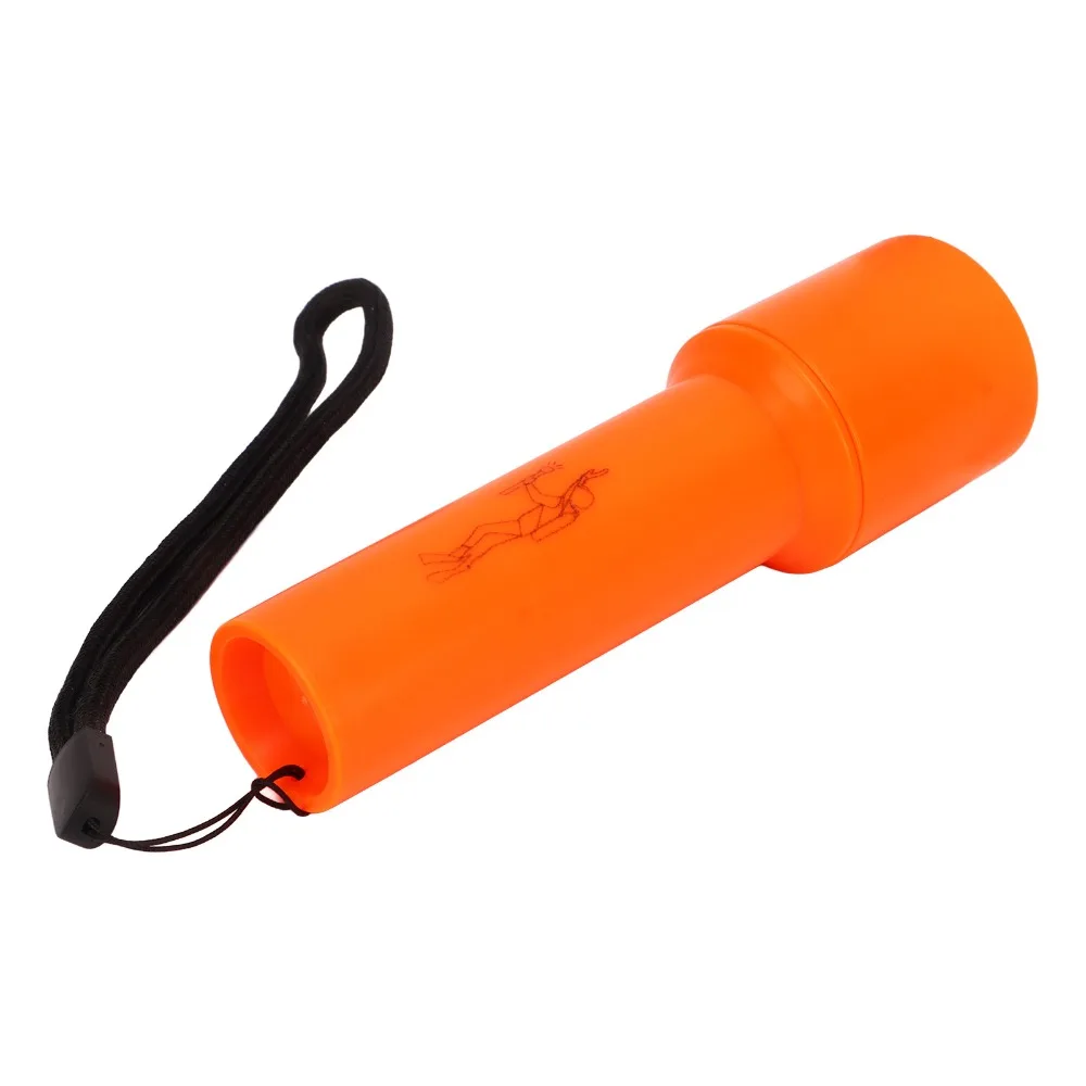 ABS LED Underwater Torch Strong Light Orange Portable Dive Flashlight IPX8 Rating Waterproof Underwater Flashlight Night Fishing