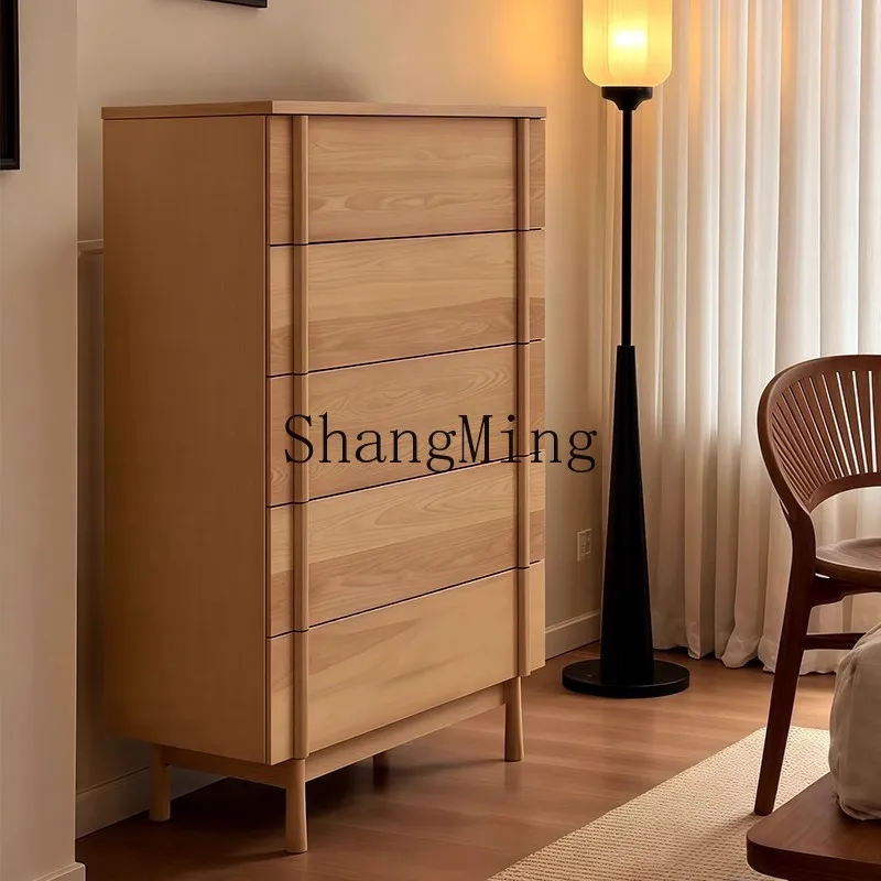 FG good-looking antique solid wood living room storage cabinet bedroom household bedside storage cabinet