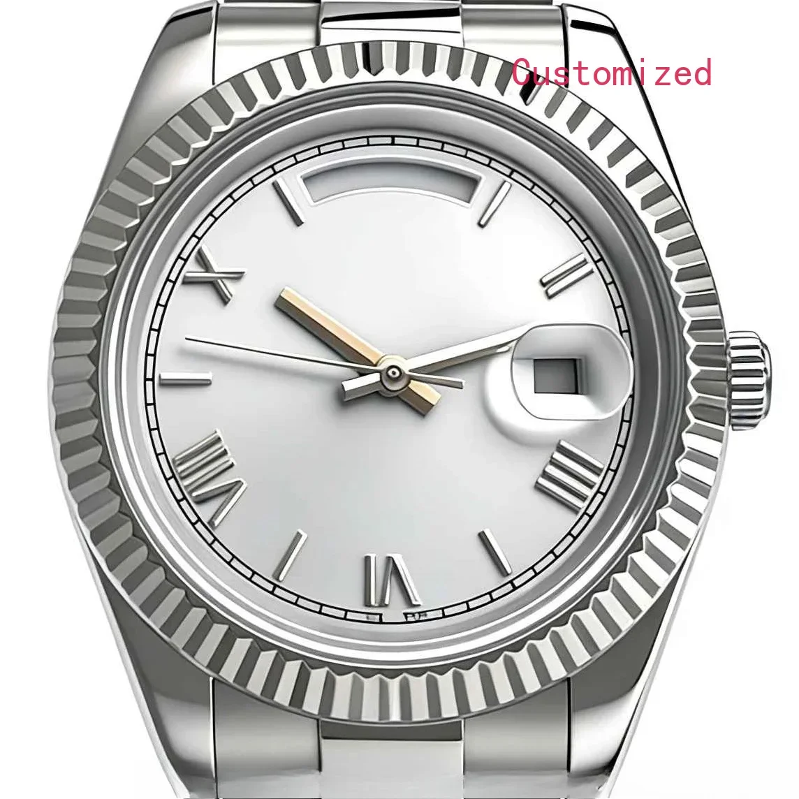 Men's Automatic Movement 904l Stainless Steel Sapphire Glass Watch 40mm Customized Watches