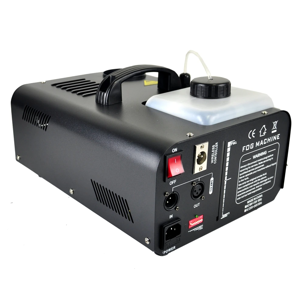Stage Lighting 1500W Fog Machine Spray Up DMX Smoke Machine Good Quality 110V-240V 1500W Up  DMX And Remote Control