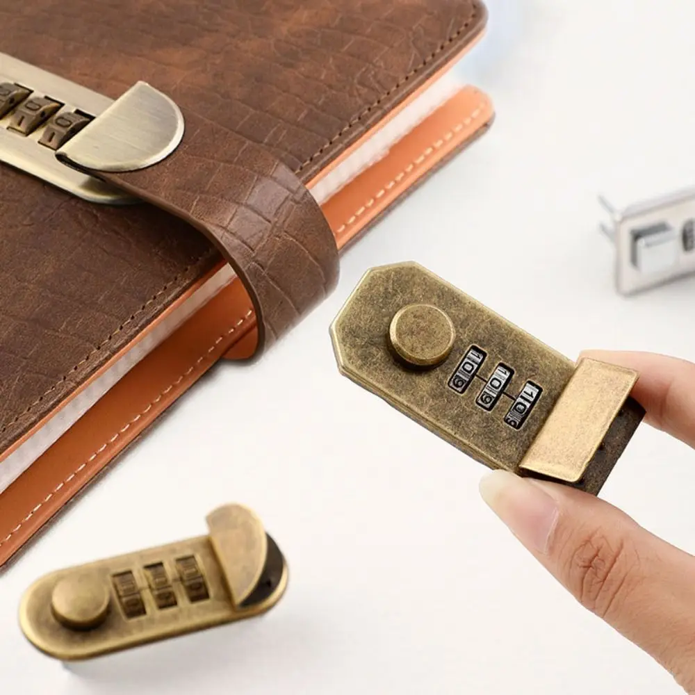Waterproof Notepad Password Lock Reusable DIY Mechanism Briefcase Lock Economic Alloy Durable Hardware Hardware Accessories