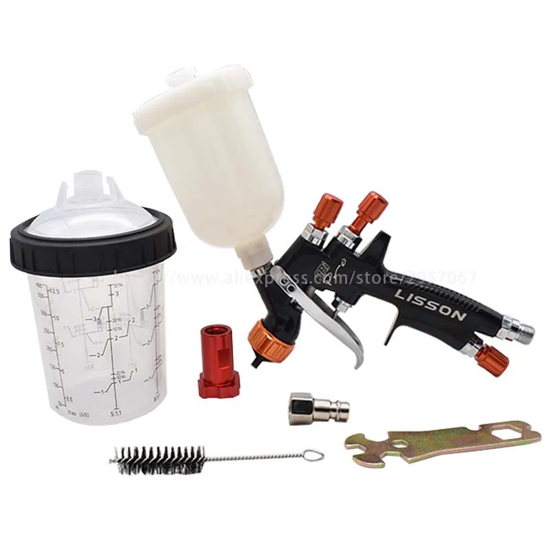 High Quality Spray Gun Mini888 Painting Gun  1.2mm Nozzle 250CC Paint Gun Water Based Air Spray Gun Airbrush With 400CC Mix Cup