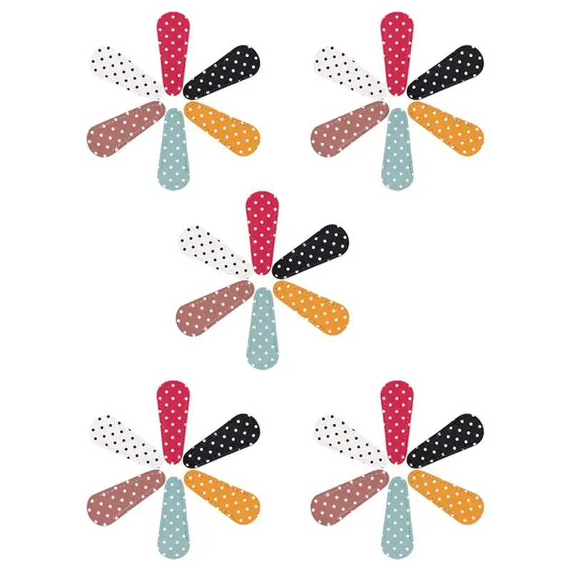 A84E-30 Pieces Embroidery Scissors Sheath Polka Dot Scissors Protective Cover Scissors Leather Sheath For Scissors Protection