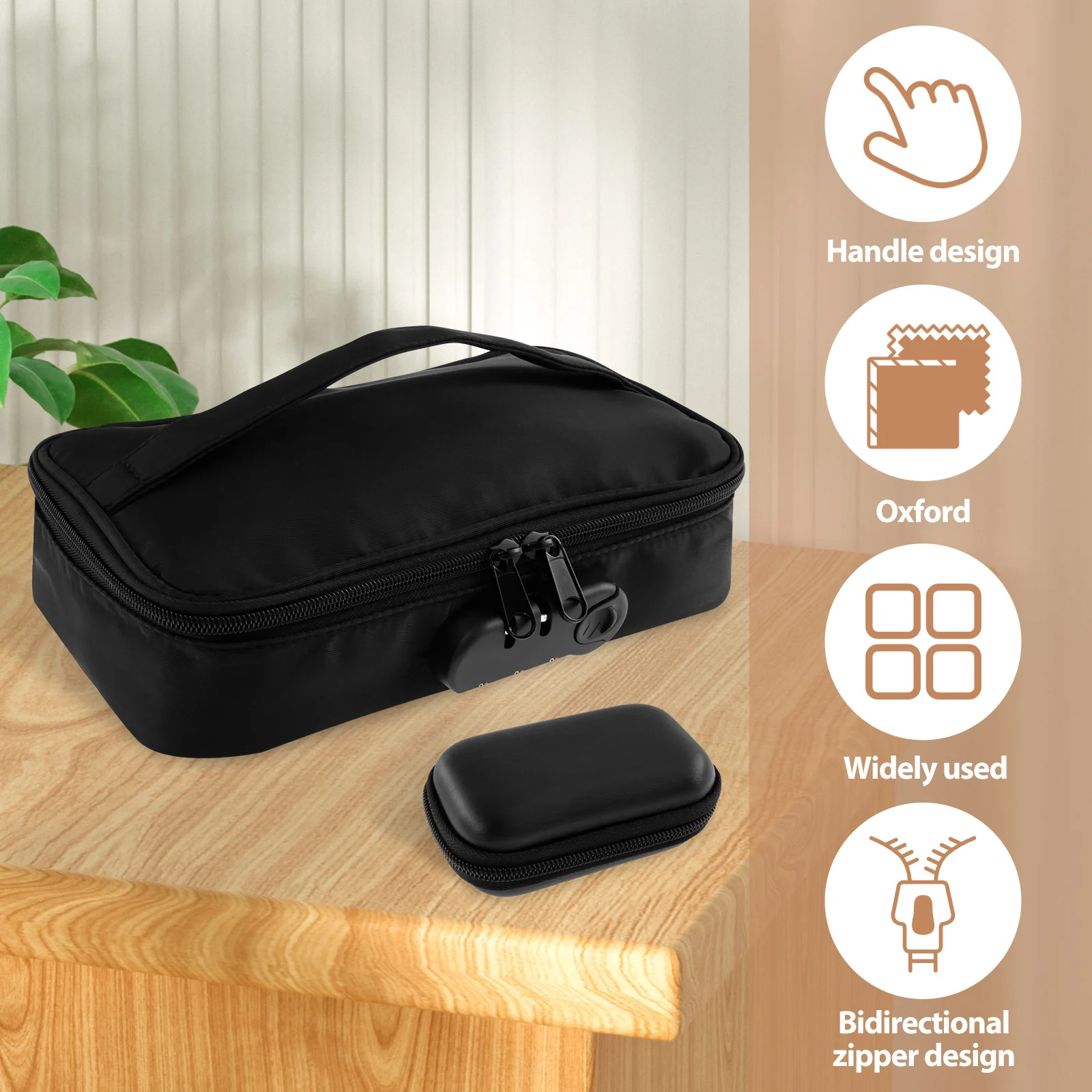 Lockable Toy Storage Bag Locking Storage Box Toy Organizer Case Organizer  Container with Lock Box Travel Game Bag for Women Men