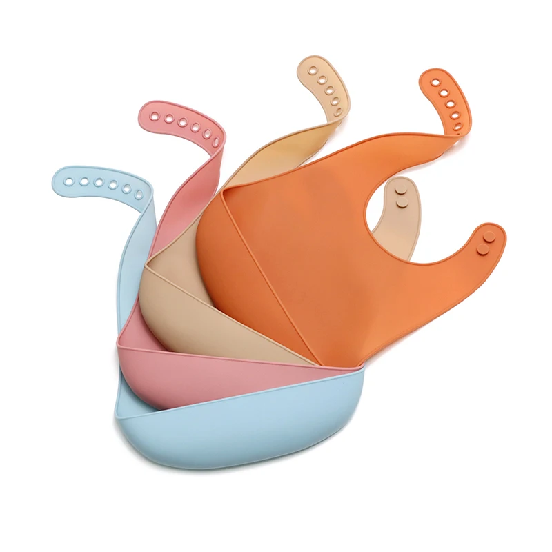 Ultra-Thin Silicone Baby Bib – Lightweight & Soft Drool Bibs for Summer, Easy-Clean Feeding Bib for Toddlers
