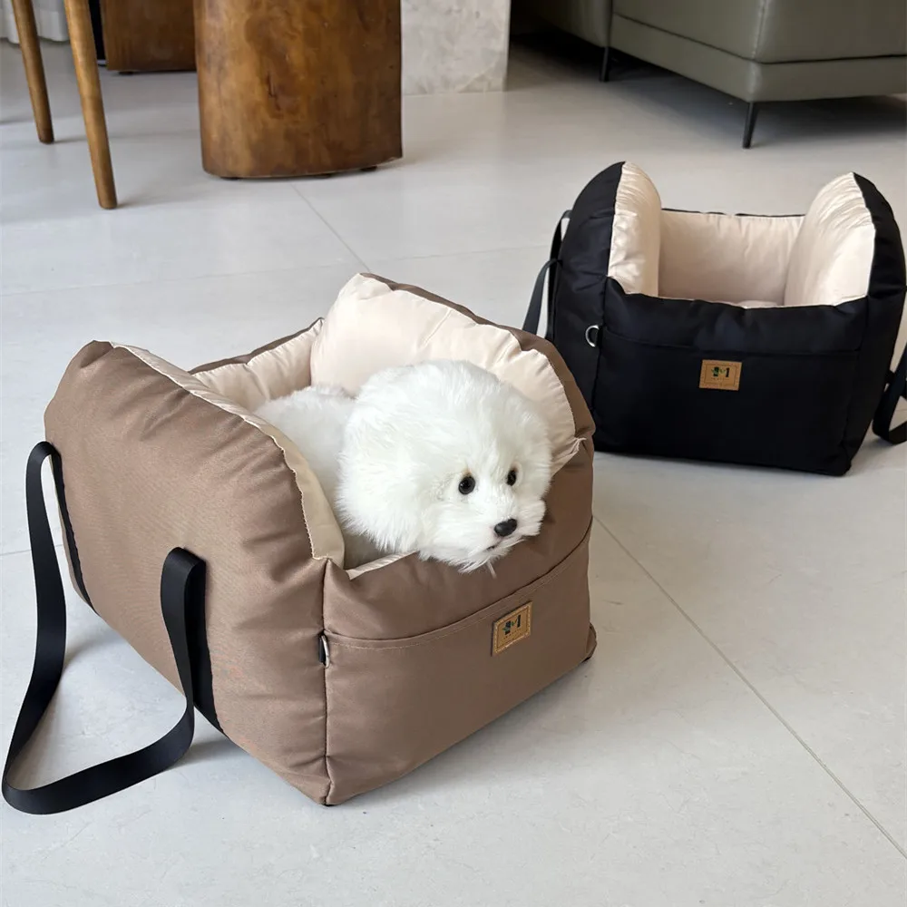 Pet dog car nest cat car riding artifact car safety seat pet travel portable bag winter warmth