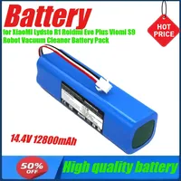 14.4V 12800mAh Rechargeable Li-ion Battery for XiaoMi Lydsto R1 Roidmi Eve Plus Viomi S9 Robot Vacuum Cleaner Battery Pack