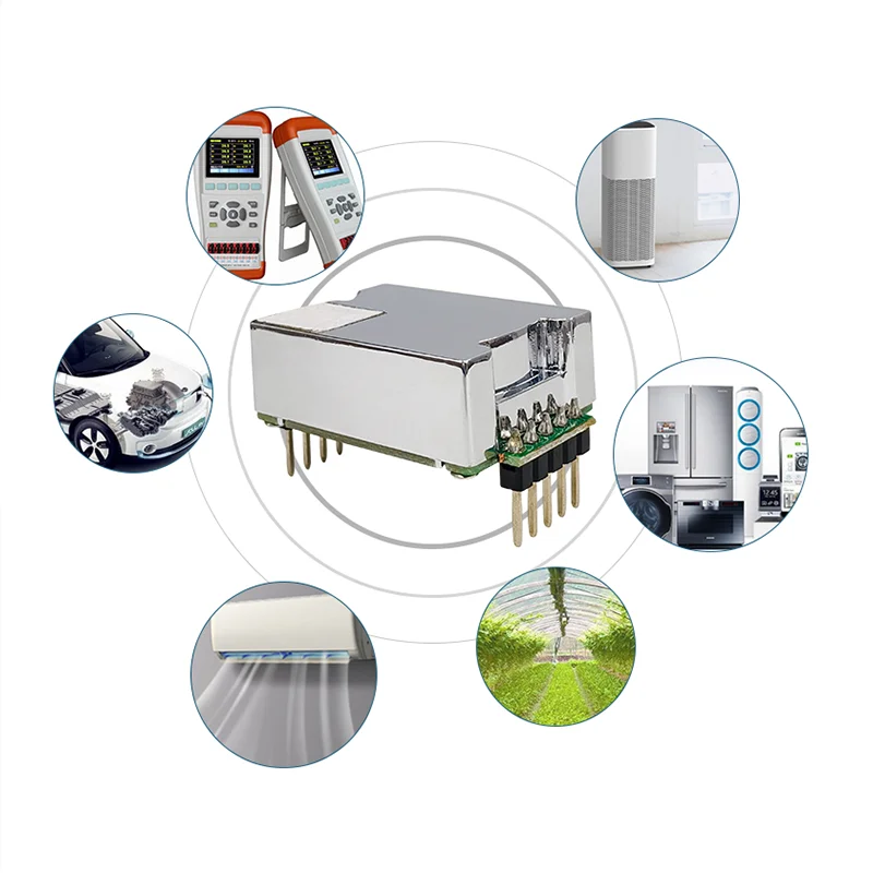 Yys sensor de gás dióxido de carbono ndir módulo sensor de co2 0-10000ppm 400-5000ppm uart/pwm saída c8