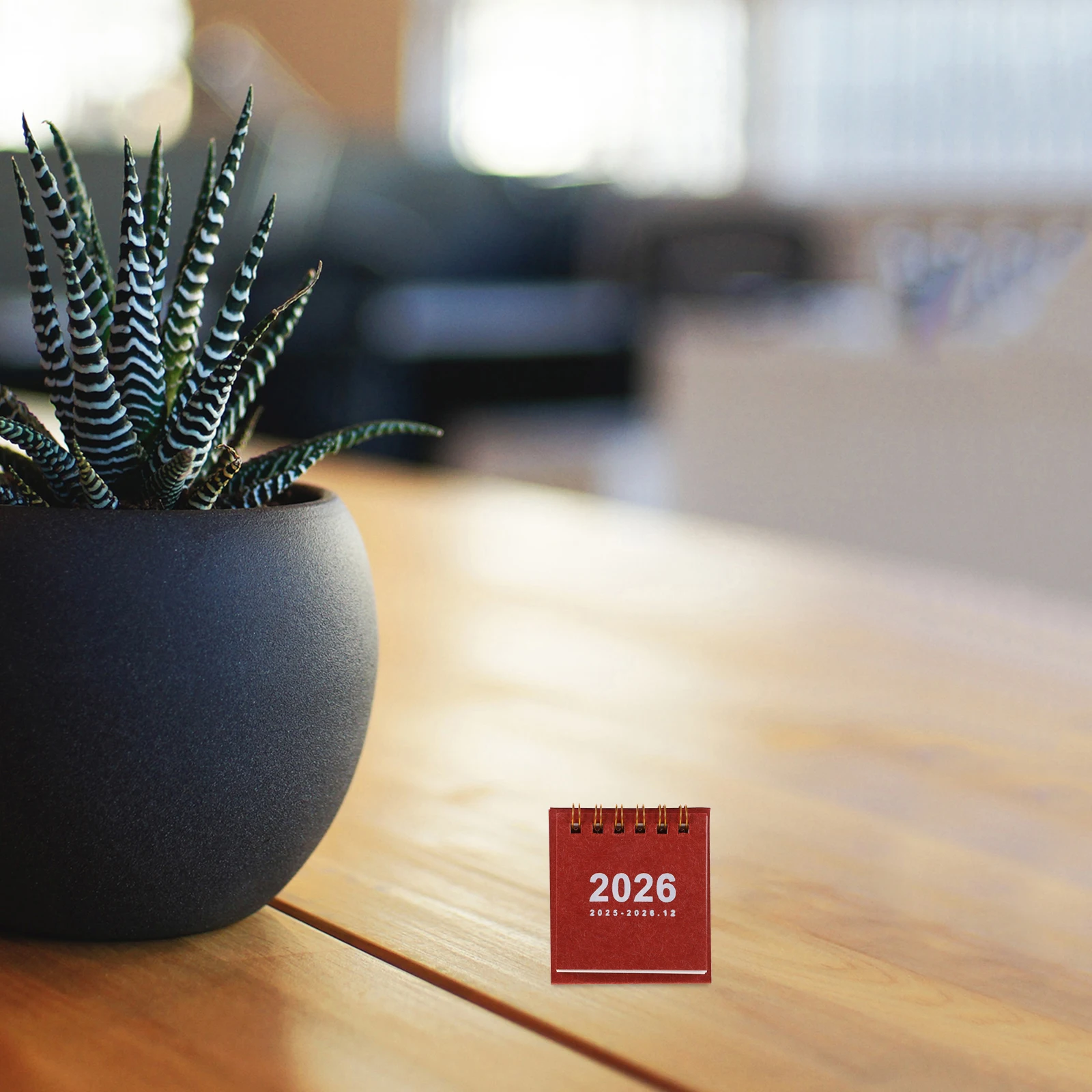 Mini Desk 2026 Schedule Calendar Simple Standing Flip for Daily Schedule Small Calendars Portable Desktop Organizers