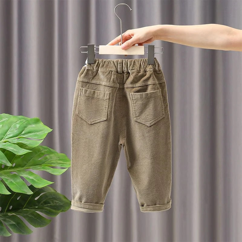 Boys Casual Pants Long Trousers Cotton 2024 Retro Spring Autumn Baby's Kids Pants High Quality Children's Clothing