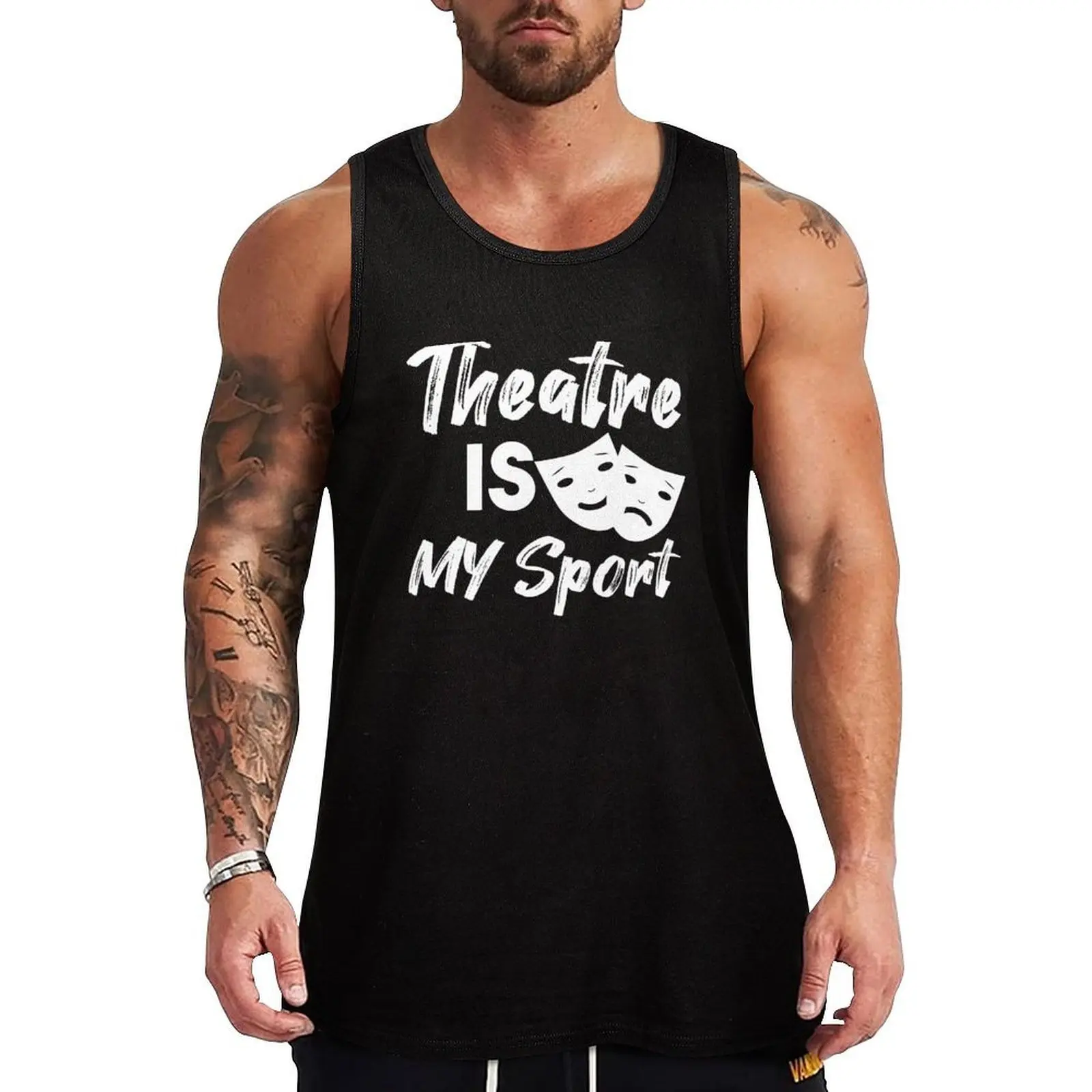 

Theatre IS MY Sport Tank Top summer bodybuilding man Men's summer clothes