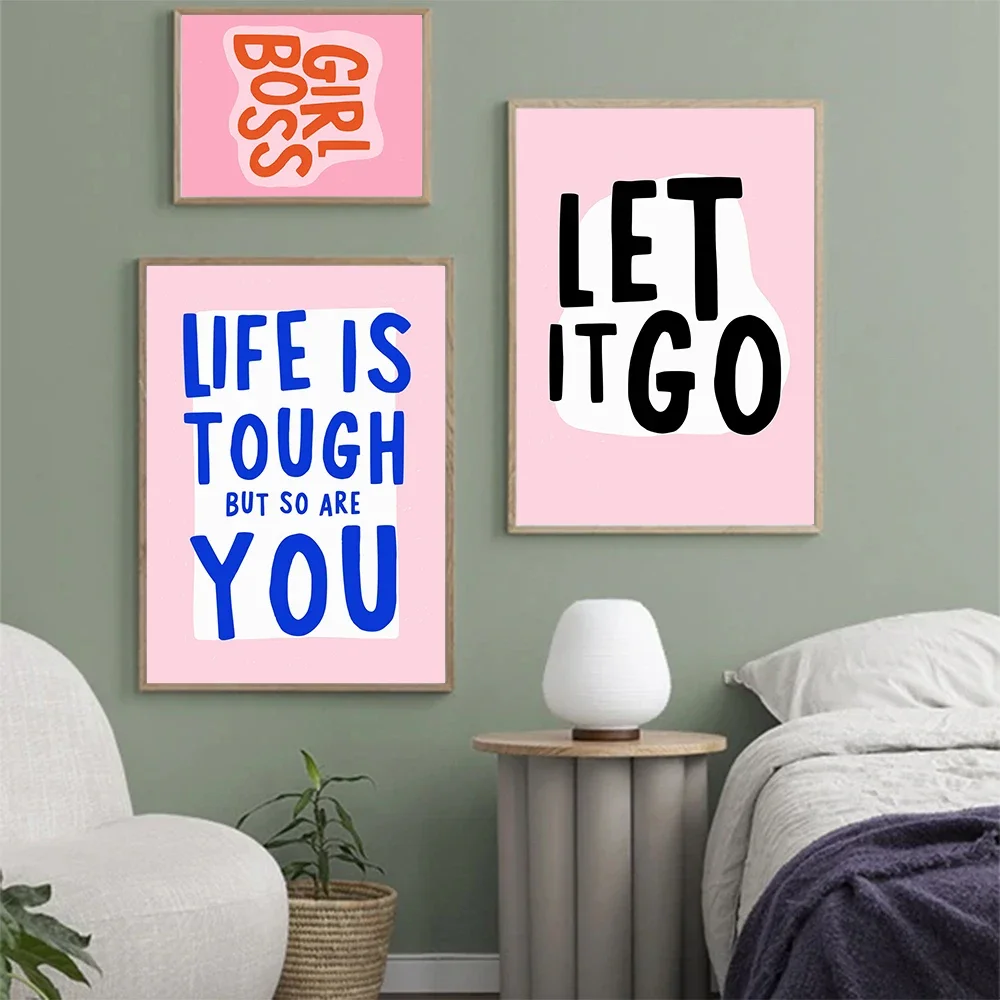 Matisse Inspirational Girl Independent Woman Nice Funny Pinkred Bum Wall Art Aesthetics Canvas Painting Posters for Home Deco