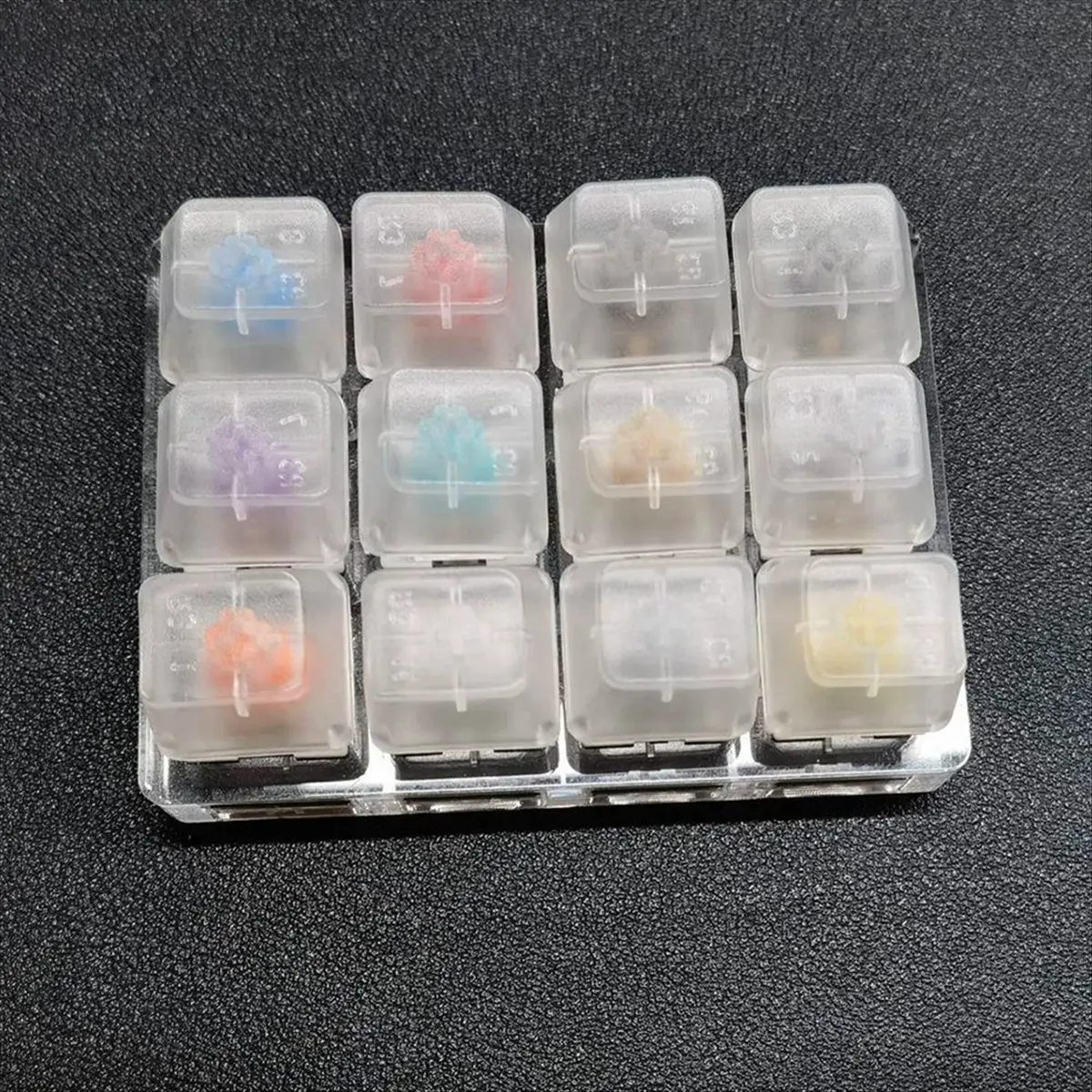 AAAE 12 Key Switches Tester for for Mechanical Keyboard Gaming Switch Blue Linear Clicky Slient Silver White SMD