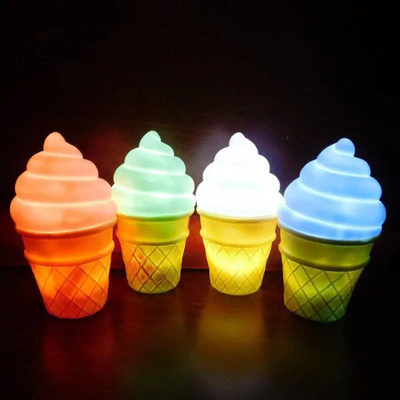 Ice Cream Cone Shaped Desk Table LED Light, Atmosfera Nightlight