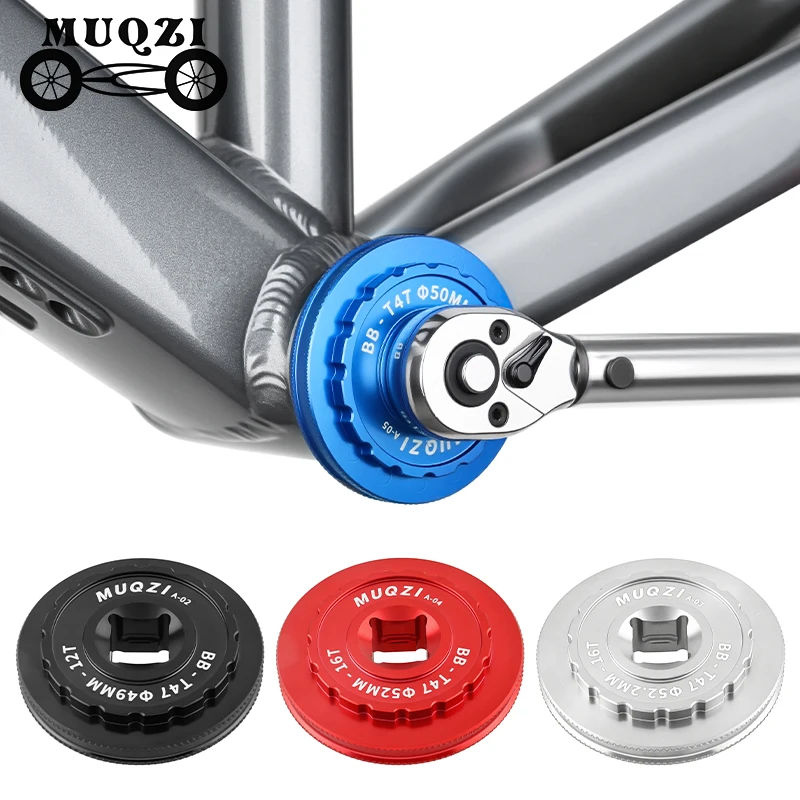 Image of MUQZI T45 T47 Innenlager-Montage- und Demontagewerkzeug 12T 16T Fahrrad-Innenlager-Schlüssel 49/50/52/52.2/53mm
