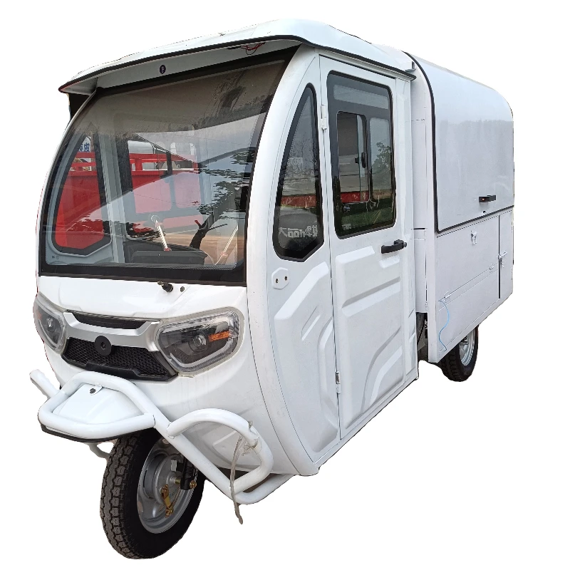 

Dining Mobile Kitchen Fast Food Trailer Fully Equipped Mobile Coffee Shop Food Truck Cheap Electric Tricycle