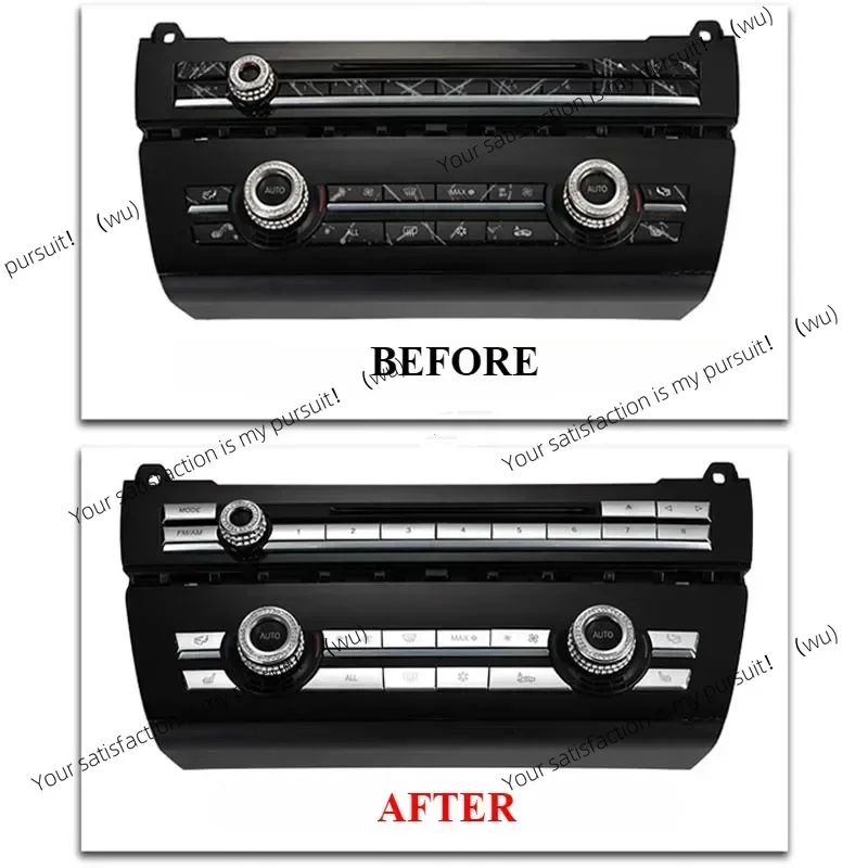 

11/12/14pcs Dashboard Air Conditioner AC Button Heater Switch Cover for BMW 5 6 7 Series X5 X6 F10 F18 F06 F12 F01 F02 F15 F16