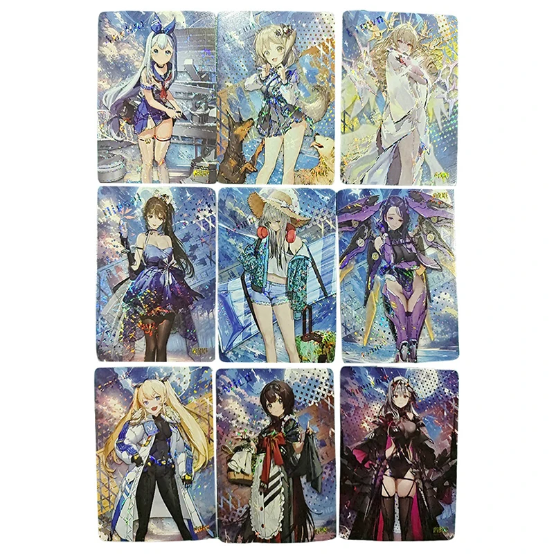 Anime Goddess Story DIY ACG Laser Foil Stamping Tabletop Battle Game Collectible Cards Victorious Toys for boys Birthday Present